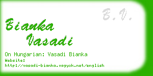 bianka vasadi business card